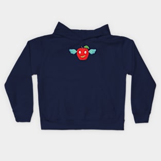 winged apple monster Kids Hoodie